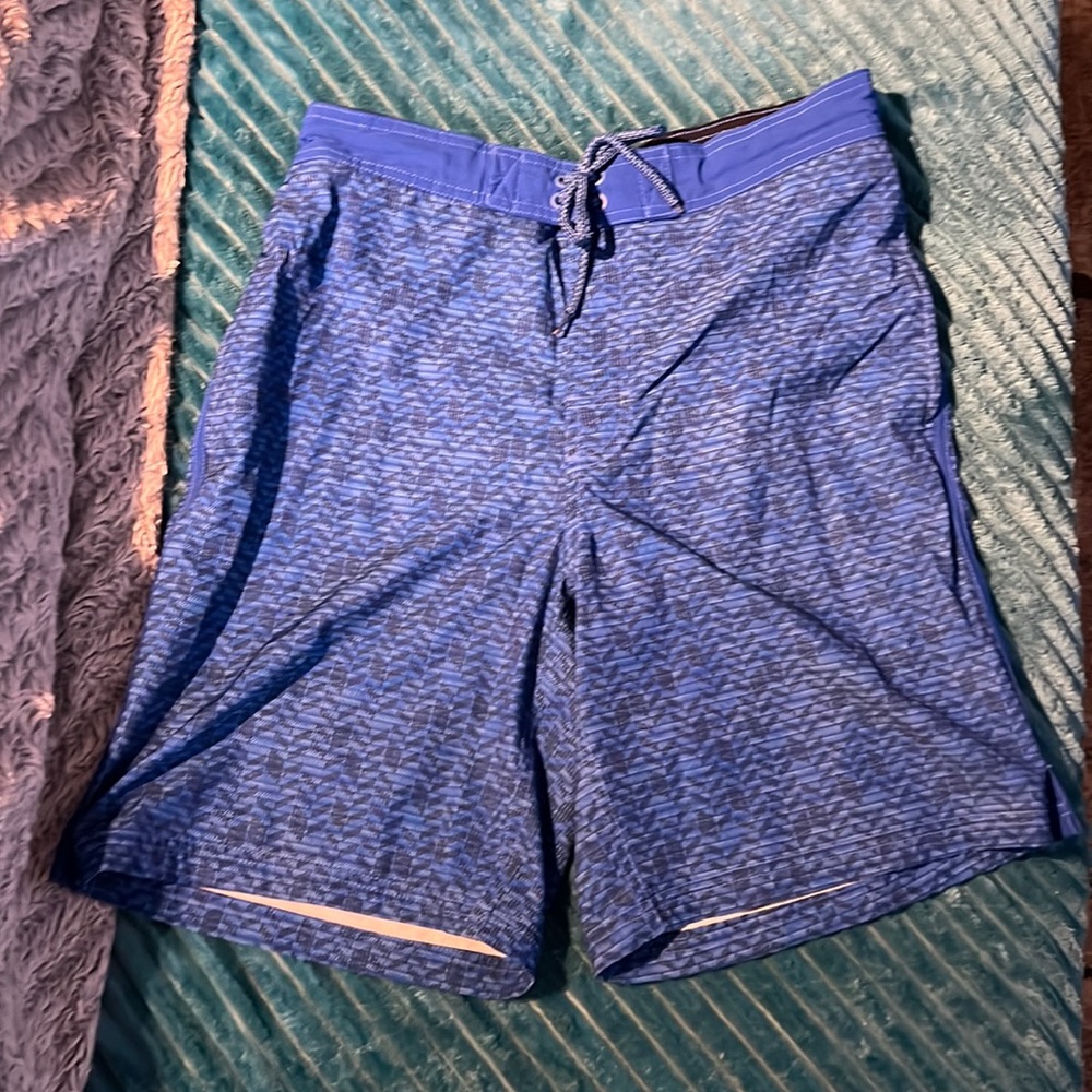 Blue mens swim trunks size medium 32-34